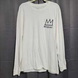 Gap × Jean-Michel Basquiat Graphic Long Sleeve Large T-Shirt NWT